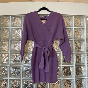 Flattering sweater dress
